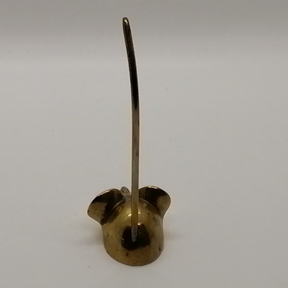 SOLD          VTG Brass Mouse Ring Holder - Picture 7 of 15